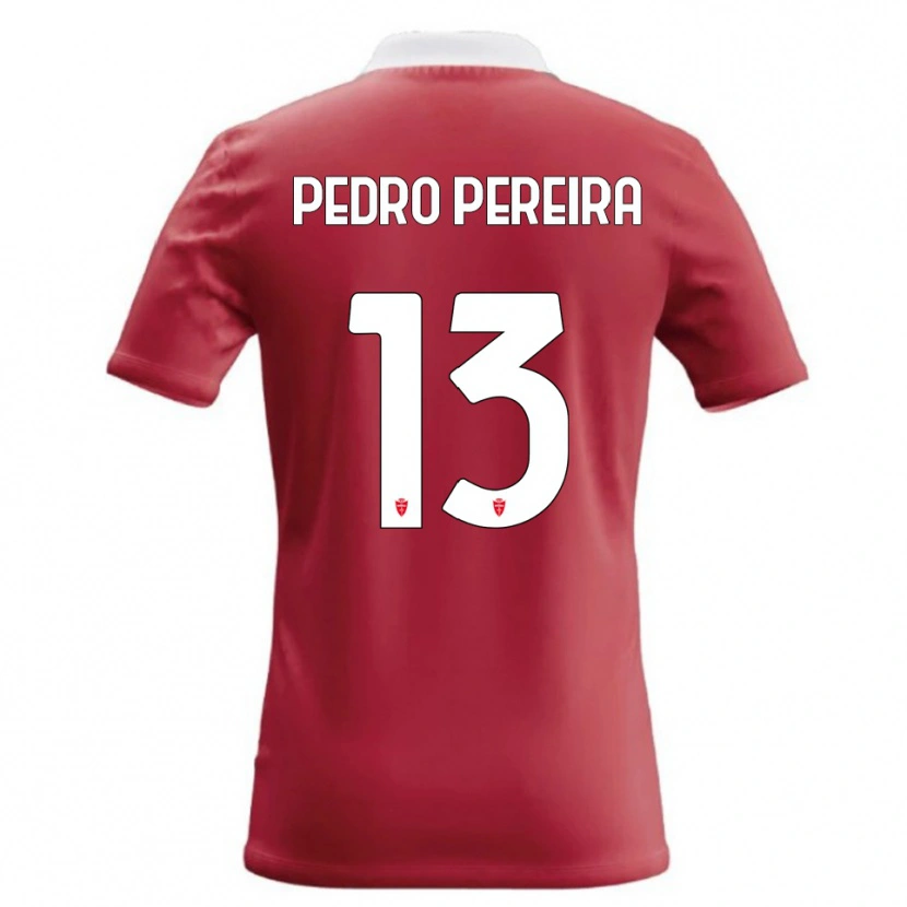 Danxen Mulher Camisola Pedro Pereira #13 Vermelho Branco Principal 2026/27 Camisa Brasil