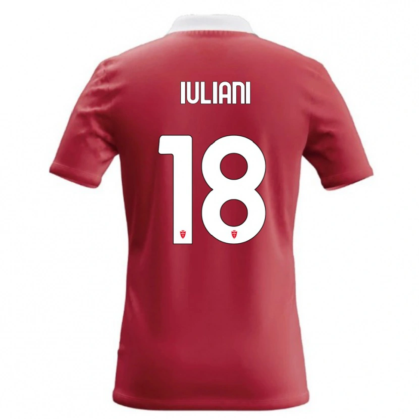 Danxen Mulher Camisola Giacomo Iuliani #18 Vermelho Branco Principal 2026/27 Camisa Brasil