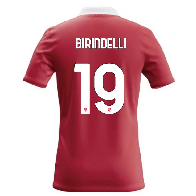 Danxen Mulher Camisola Samuele Birindelli #19 Vermelho Branco Principal 2026/27 Camisa Brasil