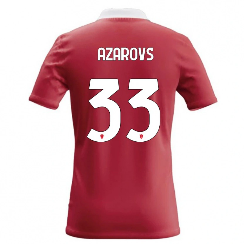 Danxen Mulher Camisola Timurs Azarovs #33 Vermelho Branco Principal 2026/27 Camisa Brasil