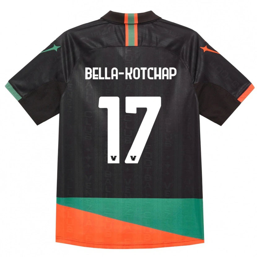 Danxen Mulher Camisola Armel Bella-Kotchap #17 Preto Laranja Verde Principal 2026/27 Camisa Brasil