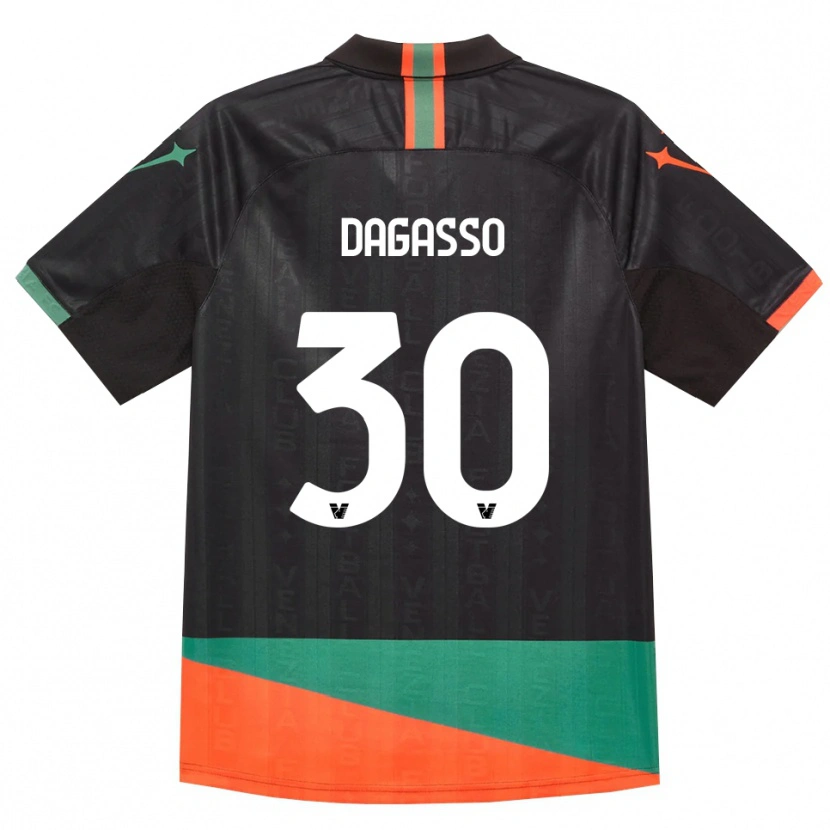 Danxen Mulher Camisola Matteo Dagasso #30 Preto Laranja Verde Principal 2026/27 Camisa Brasil