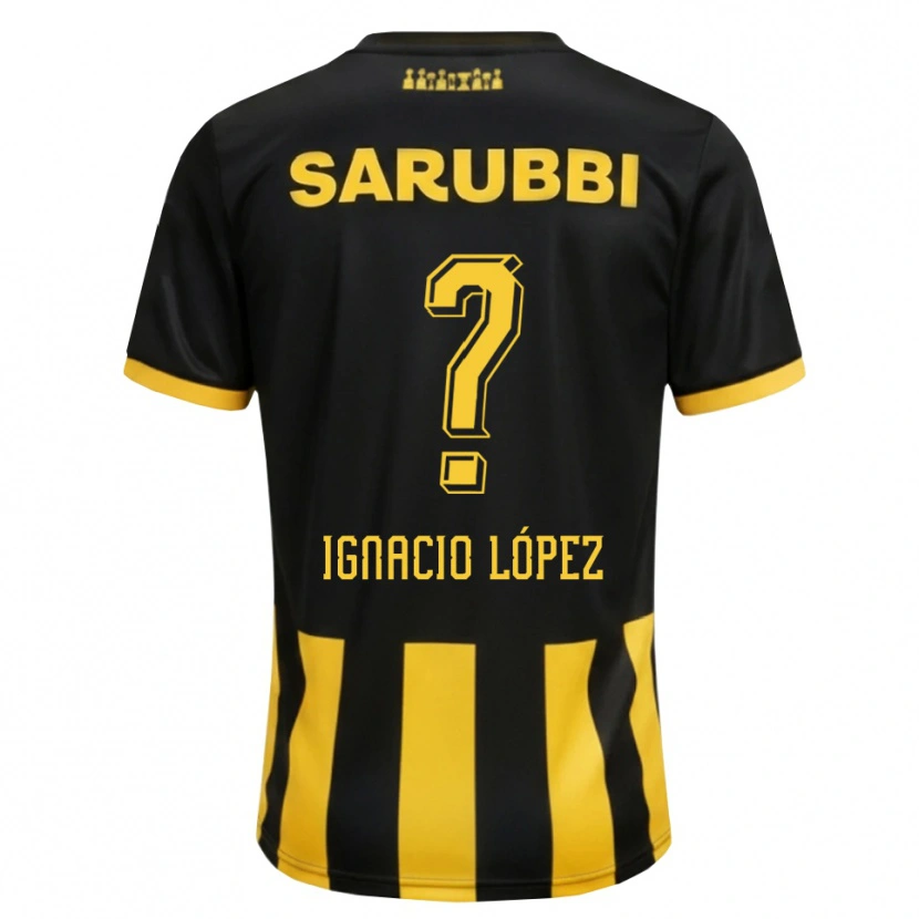 Danxen Mulher Camisola Ignacio López #0 Preto Amarelo Principal 2026/27 Camisa Brasil