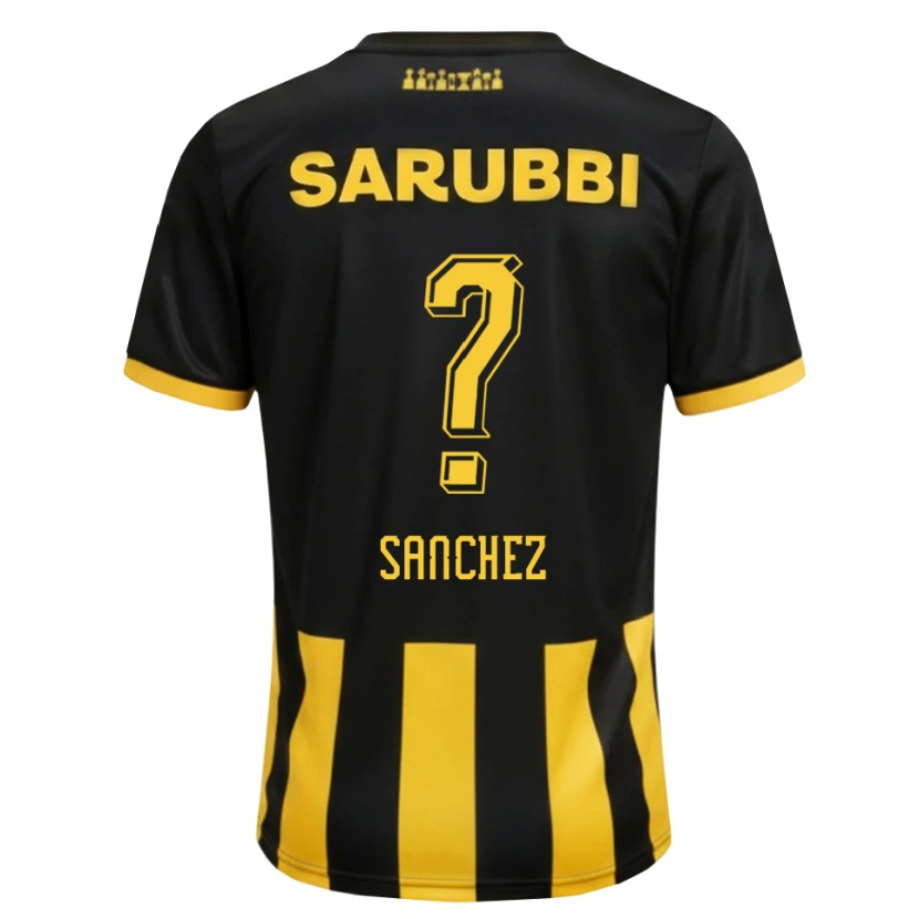 Danxen Mulher Camisola Juan Sanchez #0 Preto Amarelo Principal 2026/27 Camisa Brasil