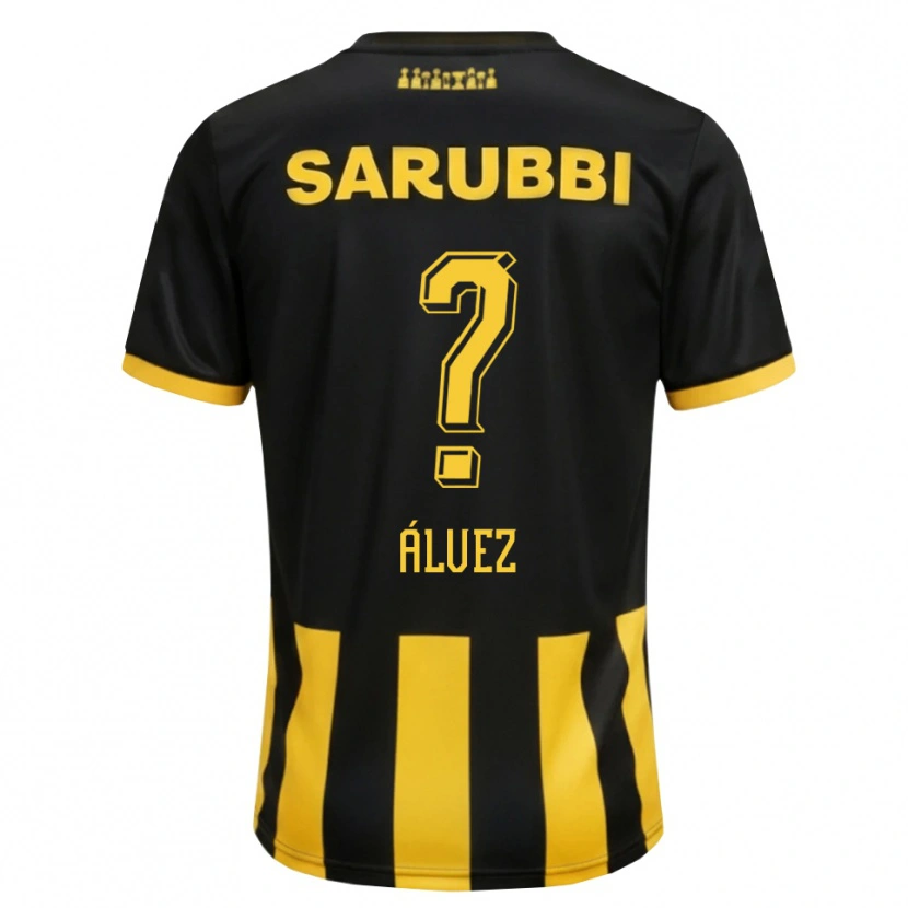 Danxen Mulher Camisola Santiago Álvez #0 Preto Amarelo Principal 2026/27 Camisa Brasil