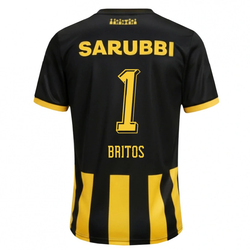 Danxen Mulher Camisola Sebastián Britos #1 Preto Amarelo Principal 2026/27 Camisa Brasil