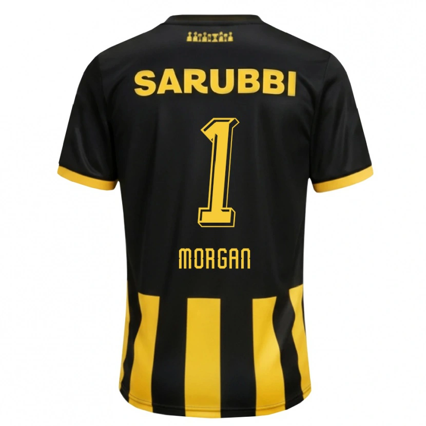 Danxen Mulher Camisola Kevin Morgan #1 Preto Amarelo Principal 2026/27 Camisa Brasil
