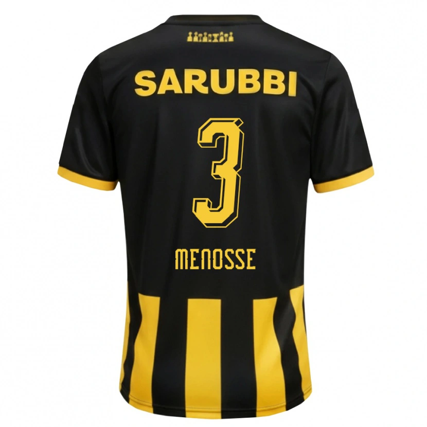 Danxen Mulher Camisola Hernán Menosse #3 Preto Amarelo Principal 2026/27 Camisa Brasil