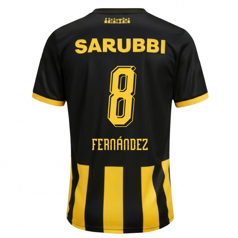 Danxen Mulher Camisola Nicolás Fernández #8 Preto Amarelo Principal 2026/27 Camisa Brasil