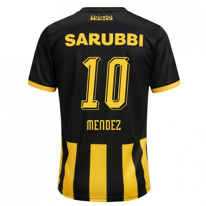Danxen Mulher Camisola Kevin Méndez #10 Preto Amarelo Principal 2026/27 Camisa Brasil