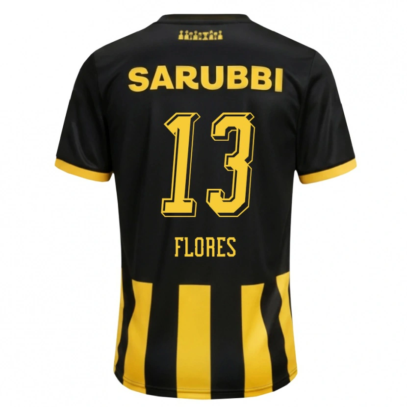 Danxen Mulher Camisola Dilan Flores #13 Preto Amarelo Principal 2026/27 Camisa Brasil