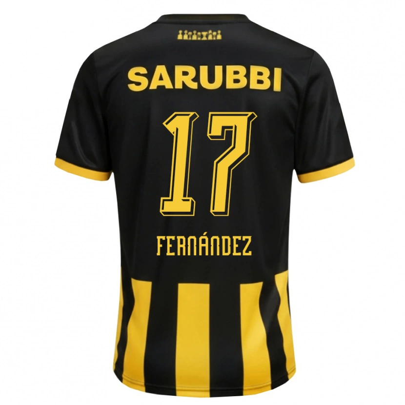 Danxen Mulher Camisola Ezequiel Fernández #17 Preto Amarelo Principal 2026/27 Camisa Brasil