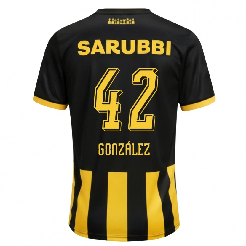 Danxen Mulher Camisola Luciano González #42 Preto Amarelo Principal 2026/27 Camisa Brasil