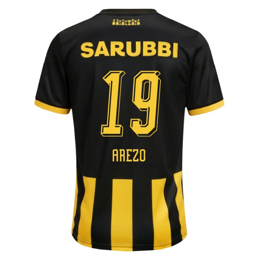 Danxen Mulher Camisola Matías Arezo #19 Preto Amarelo Principal 2026/27 Camisa Brasil