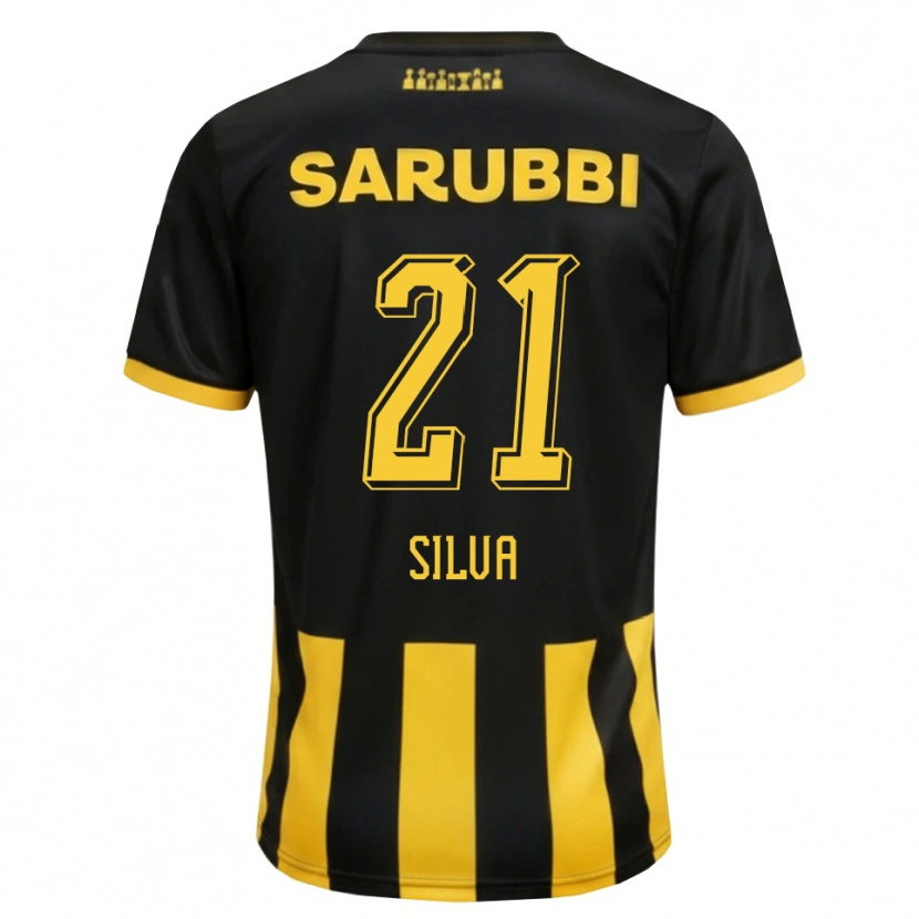Danxen Mulher Camisola Gastón Silva #21 Preto Amarelo Principal 2026/27 Camisa Brasil