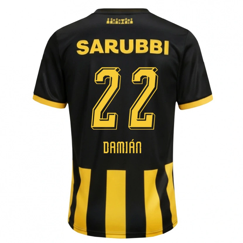 Danxen Mulher Camisola Damián Suárez #22 Preto Amarelo Principal 2026/27 Camisa Brasil