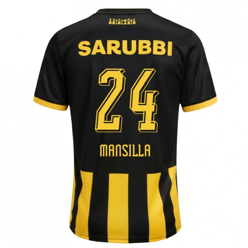 Danxen Mulher Camisola Brian Mansilla #24 Preto Amarelo Principal 2026/27 Camisa Brasil