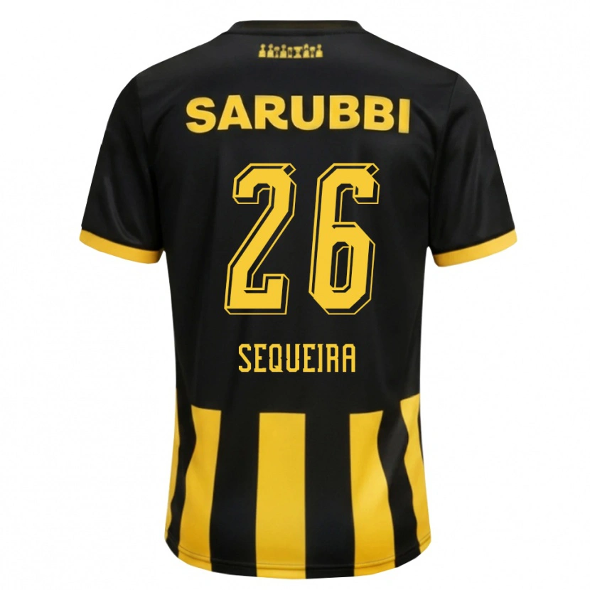 Danxen Mulher Camisola Leonardo Sequeira #26 Preto Amarelo Principal 2026/27 Camisa Brasil