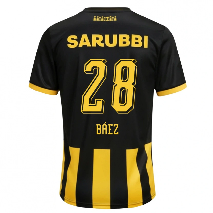 Danxen Mulher Camisola Jaime Báez #28 Preto Amarelo Principal 2026/27 Camisa Brasil