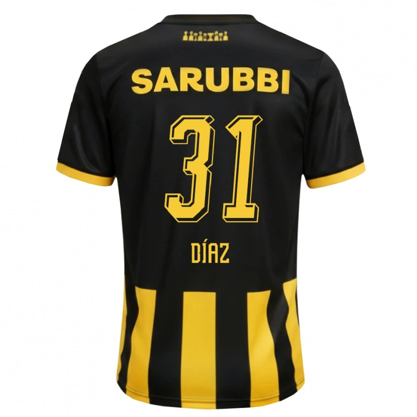 Danxen Mulher Camisola Leandro Díaz #31 Preto Amarelo Principal 2026/27 Camisa Brasil