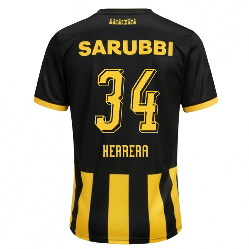 Danxen Mulher Camisola Nahuel Herrera #34 Preto Amarelo Principal 2026/27 Camisa Brasil