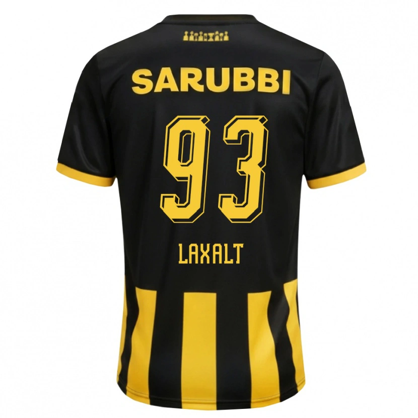 Danxen Mulher Camisola Diego Laxalt #93 Preto Amarelo Principal 2026/27 Camisa Brasil