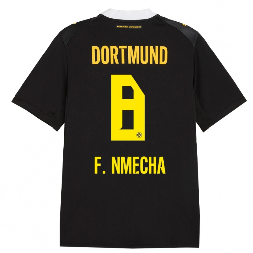 Danxen Mulher Camisola Felix Nmecha #8 Preto Vermelho Amarelo Alternativa 2026/27 Camisa Brasil