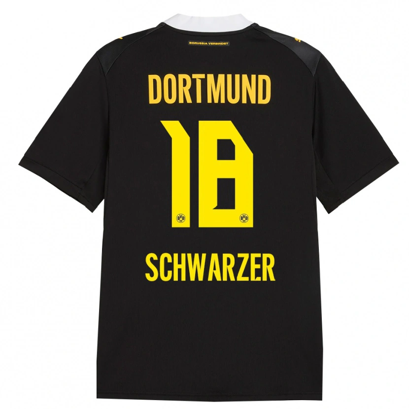 Danxen Mulher Camisola Jonas Schwarzer #18 Preto Vermelho Amarelo Alternativa 2026/27 Camisa Brasil