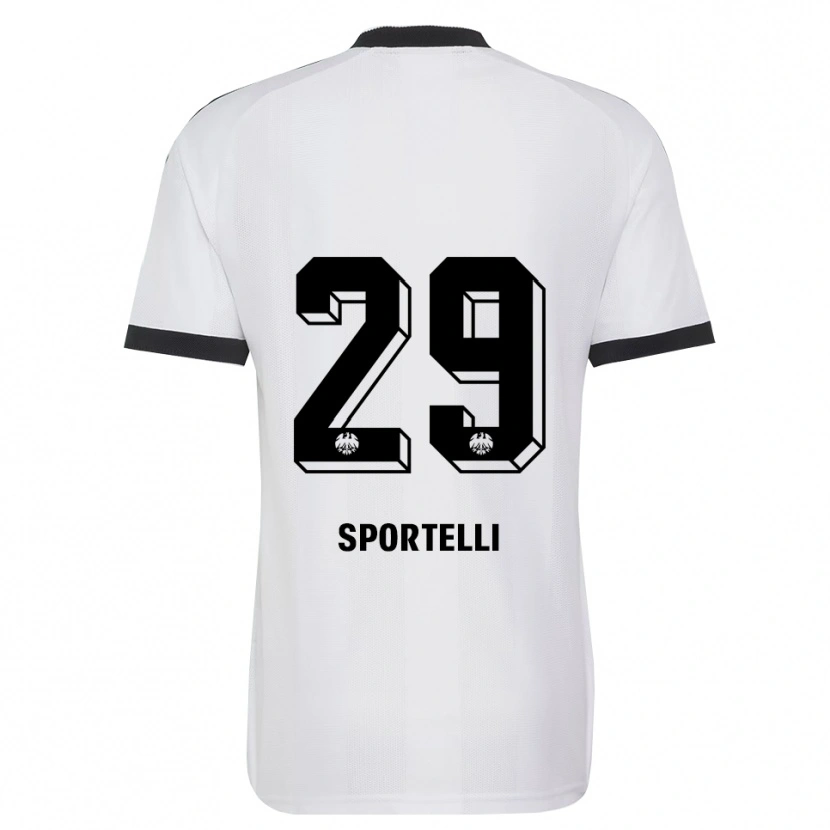 Danxen Mulher Camisola Flavio Sportelli #29 Branco Preto Alternativa 2026/27 Camisa Brasil