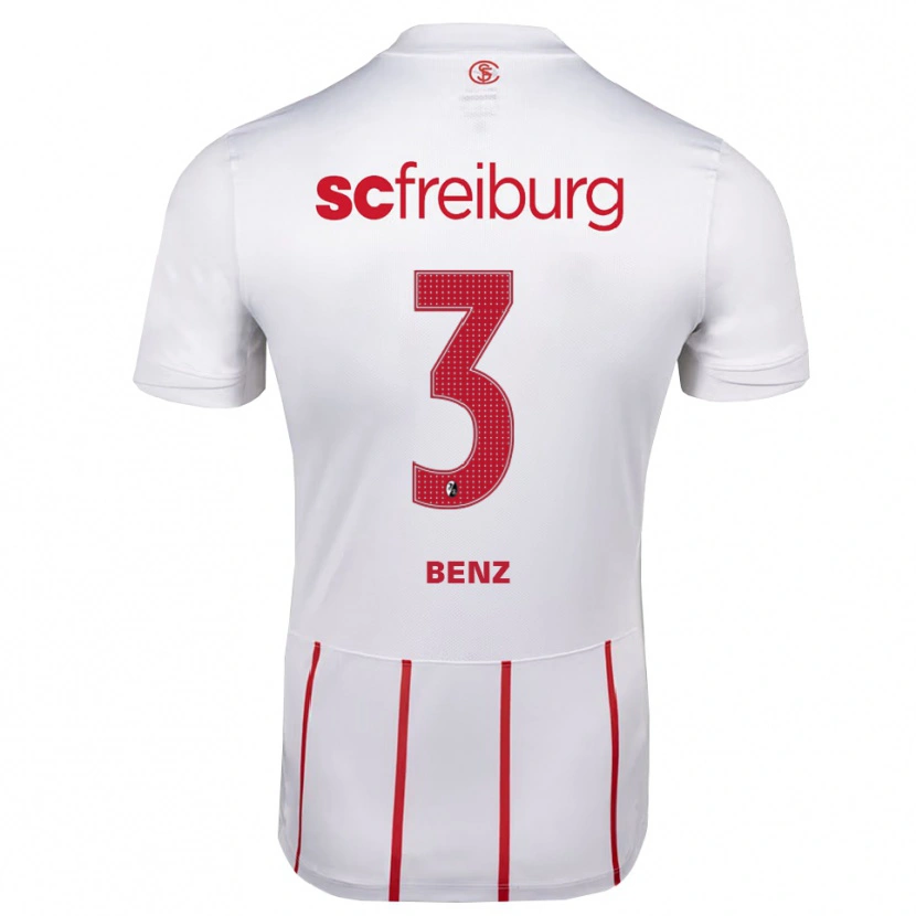 Danxen Mulher Camisola Jakob Benz #3 Branco Vermelho Amarelo Alternativa 2026/27 Camisa Brasil