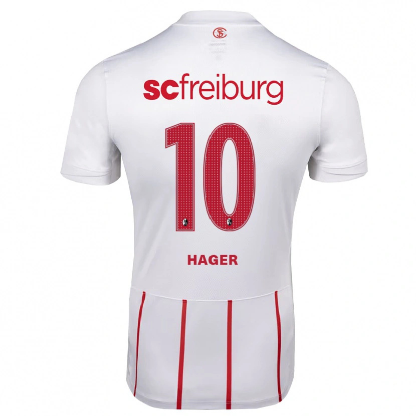 Danxen Mulher Camisola Marc Hager #10 Branco Vermelho Amarelo Alternativa 2026/27 Camisa Brasil