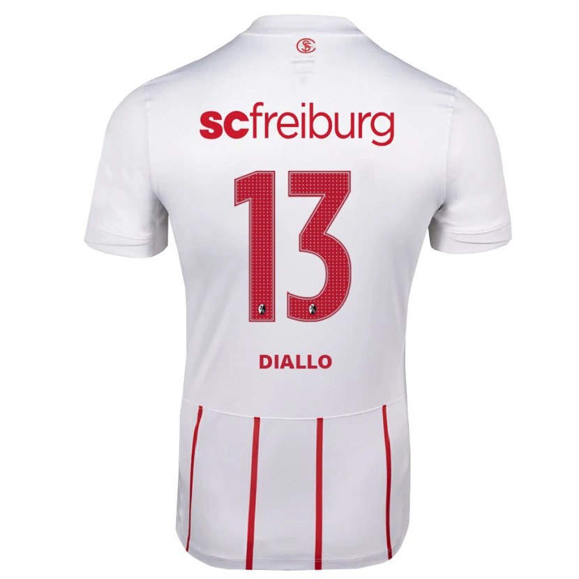 Danxen Mulher Camisola Thierno Diallo #13 Branco Vermelho Amarelo Alternativa 2026/27 Camisa Brasil