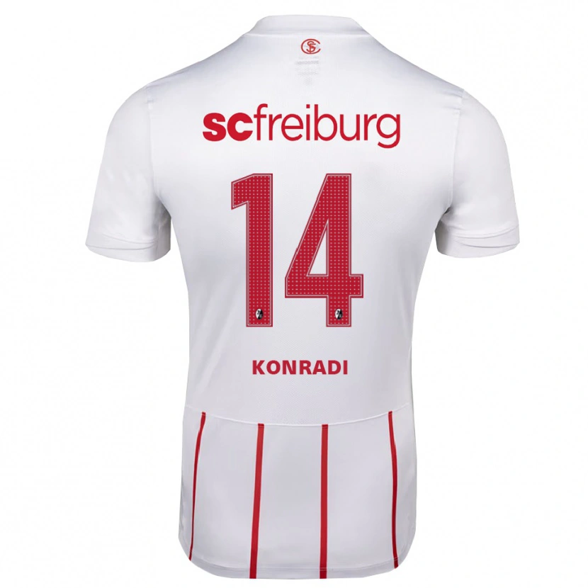 Danxen Mulher Camisola Lennart Konradi #14 Branco Vermelho Amarelo Alternativa 2026/27 Camisa Brasil