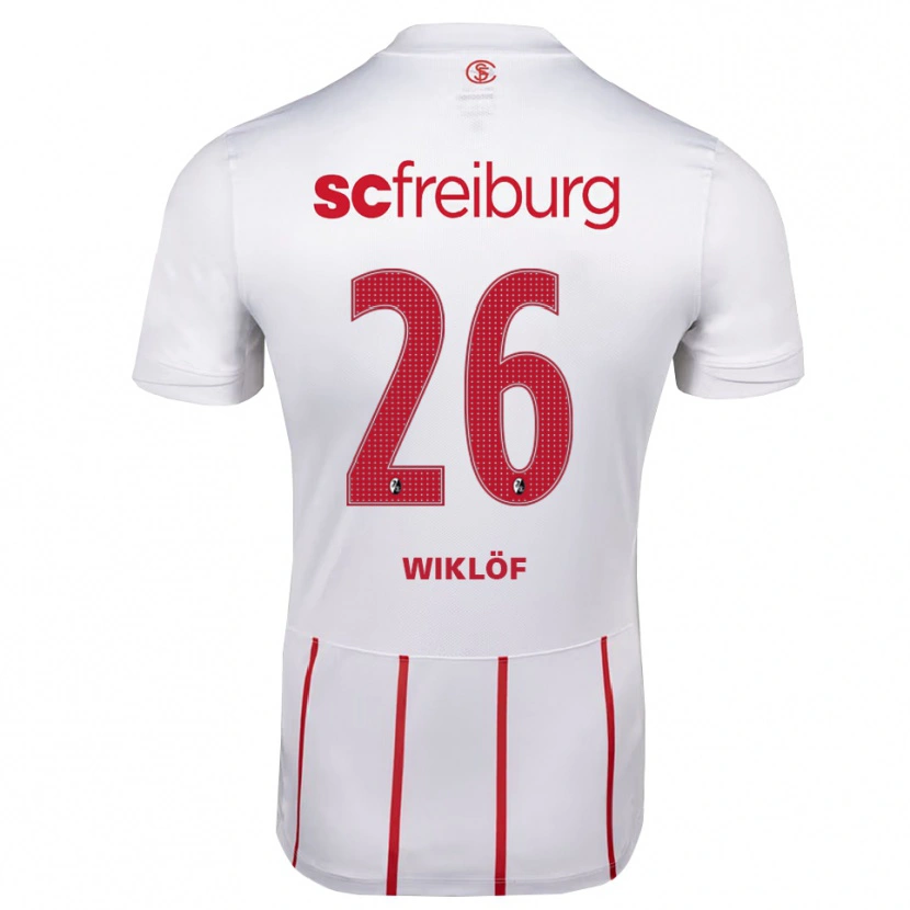 Danxen Mulher Camisola Oscar Wiklöf #26 Branco Vermelho Amarelo Alternativa 2026/27 Camisa Brasil