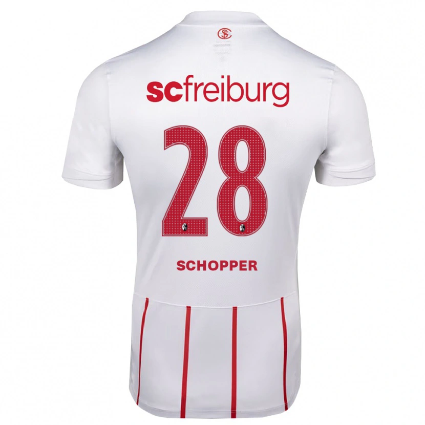 Danxen Mulher Camisola David Schopper #28 Branco Vermelho Amarelo Alternativa 2026/27 Camisa Brasil