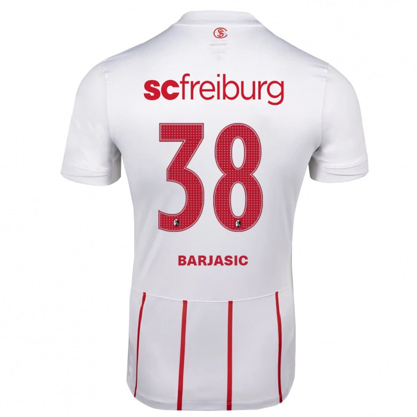 Danxen Mulher Camisola Josip Barjasic #38 Branco Vermelho Amarelo Alternativa 2026/27 Camisa Brasil