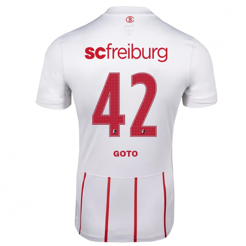 Danxen Mulher Camisola Keisuke Goto #42 Branco Vermelho Amarelo Alternativa 2026/27 Camisa Brasil