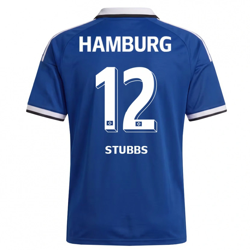 Danxen Mulher Camisola James Stubbs #12 Branco Azul Alternativa 2026/27 Camisa Brasil