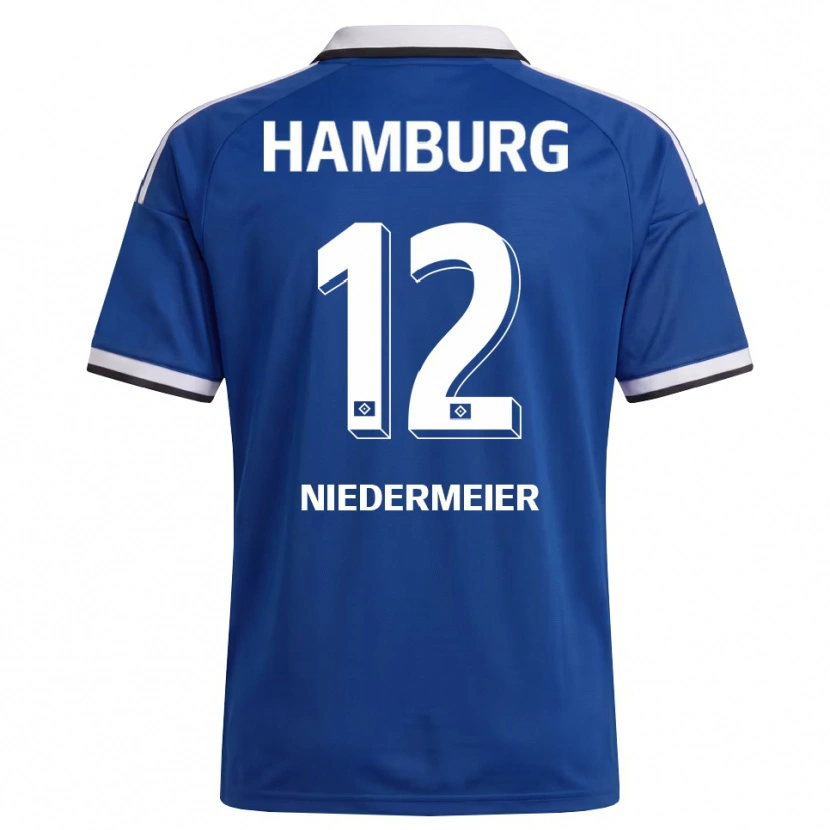 Danxen Mulher Camisola Philipp Niedermeier #12 Branco Azul Alternativa 2026/27 Camisa Brasil