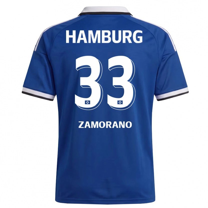 Danxen Mulher Camisola Jolina Zamorano #33 Branco Azul Alternativa 2026/27 Camisa Brasil