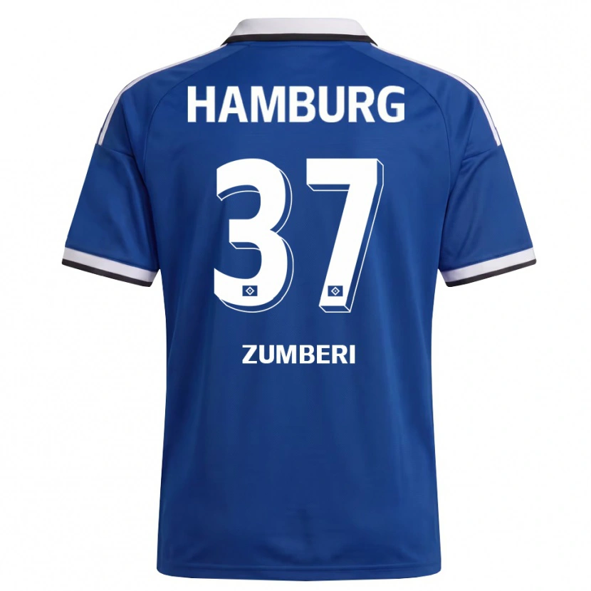 Danxen Mulher Camisola Valon Zumberi #37 Branco Azul Alternativa 2026/27 Camisa Brasil