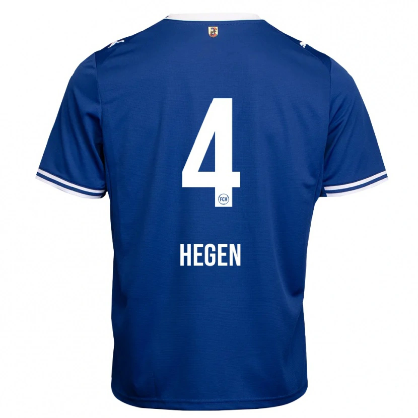Danxen Mulher Camisola Robin Hegen #4 Azul Real Branco Alternativa 2026/27 Camisa Brasil