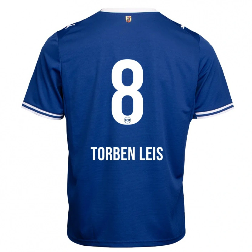 Danxen Mulher Camisola Torben Leis #8 Azul Real Branco Alternativa 2026/27 Camisa Brasil