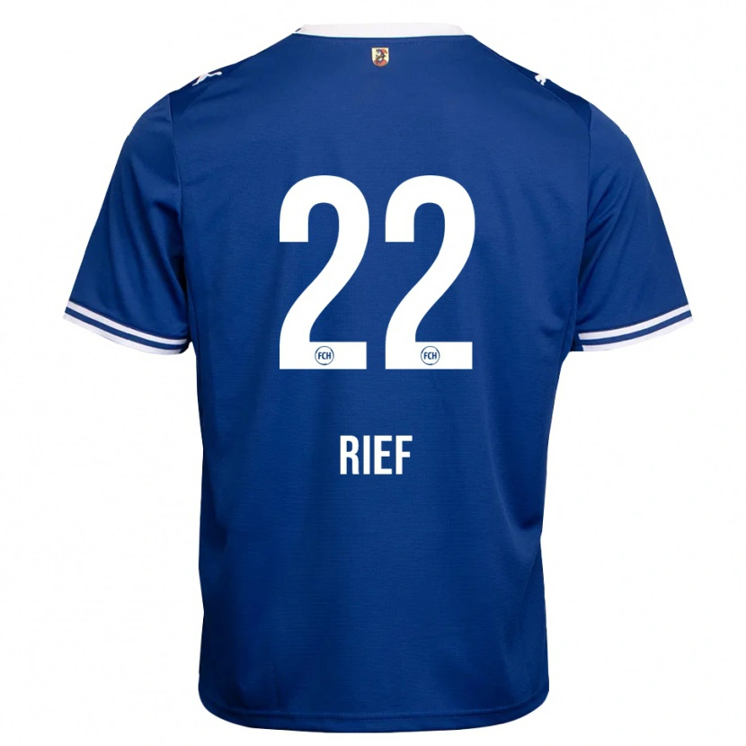 Danxen Mulher Camisola Eugen Rief #22 Azul Real Branco Alternativa 2026/27 Camisa Brasil