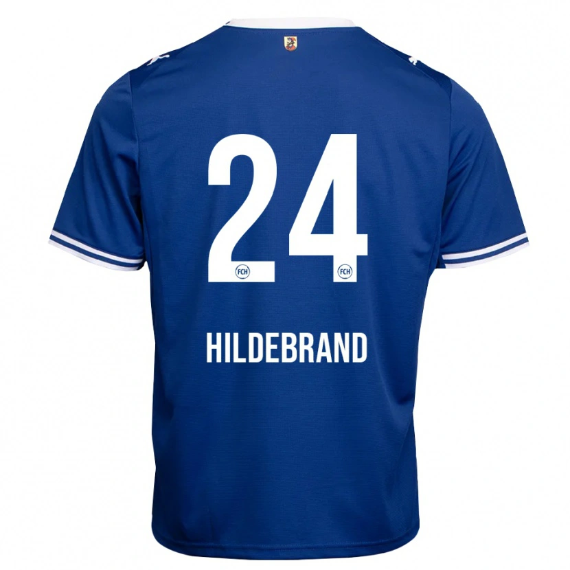 Danxen Mulher Camisola Jan Hildebrandt #24 Azul Real Branco Alternativa 2026/27 Camisa Brasil