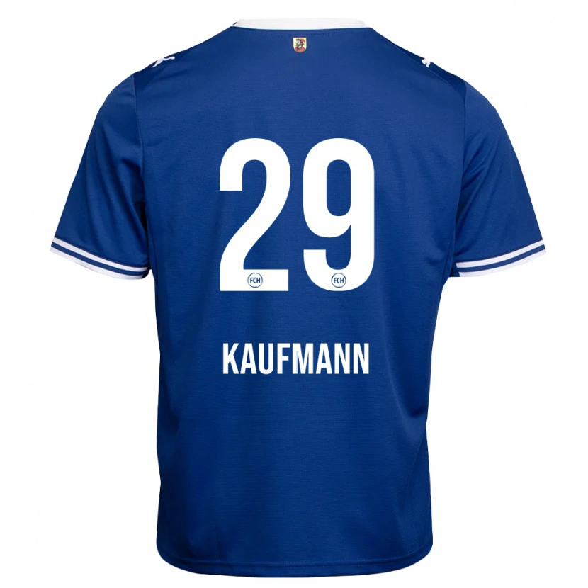 Danxen Mulher Camisola Mikkel Kaufmann #29 Azul Real Branco Alternativa 2026/27 Camisa Brasil