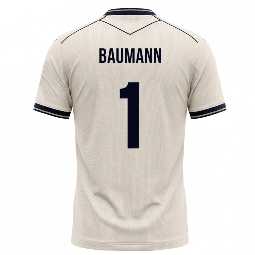 Danxen Mulher Camisola Oliver Baumann #1 Branco Azul Tinta Alternativa 2026/27 Camisa Brasil