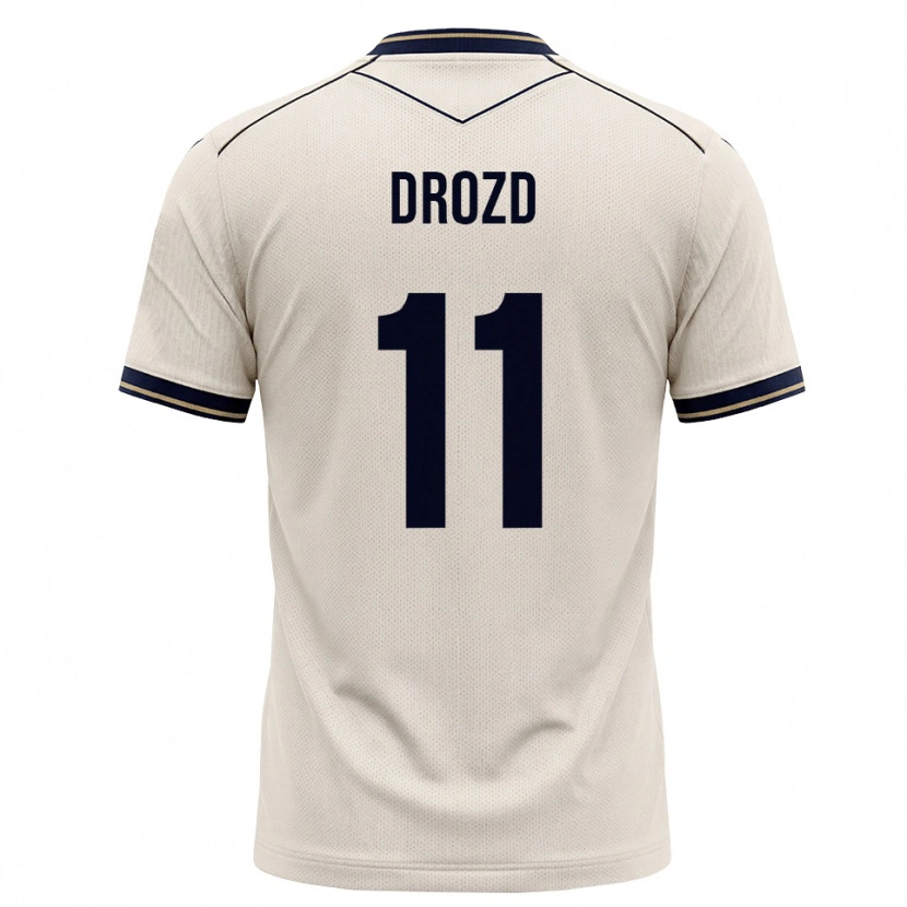 Danxen Mulher Camisola Nikita Drozd #11 Branco Azul Tinta Alternativa 2026/27 Camisa Brasil
