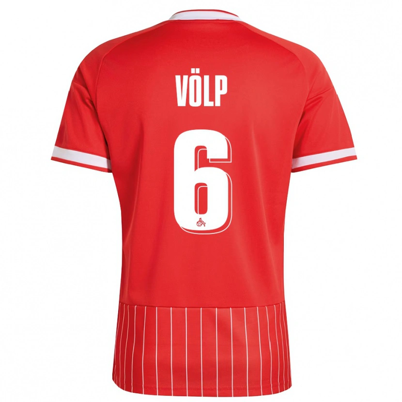 Danxen Mulher Camisola Lennard Völp #6 Vermelho Branco Verde Alternativa 2026/27 Camisa Brasil