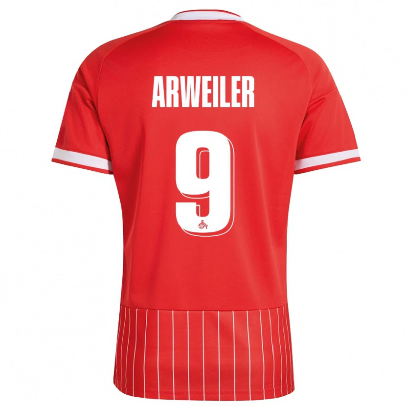 Danxen Mulher Camisola Jonas Arweiler #9 Vermelho Branco Verde Alternativa 2026/27 Camisa Brasil